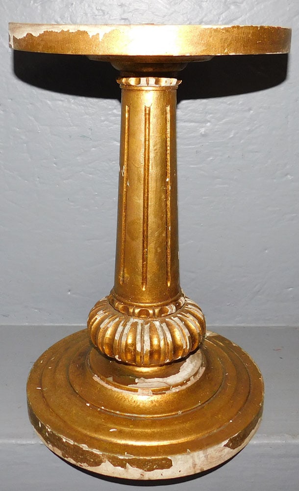 Gilded Wood & Marble Top Stand (1 of 4)