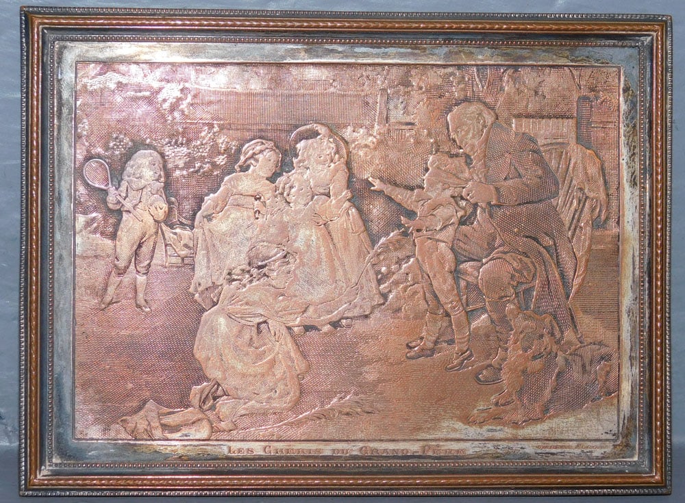 French Bronze Plaque (1 of 2)
