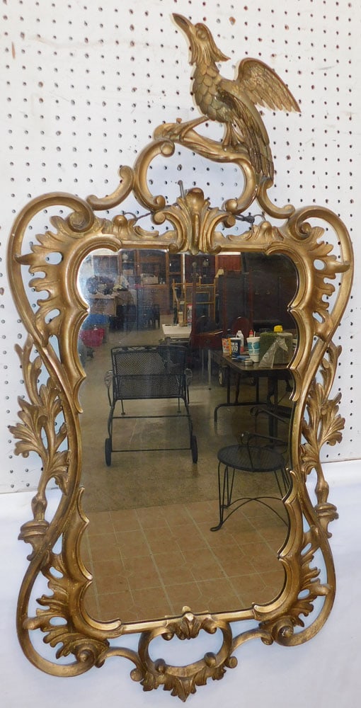 19th Century Gilt Wood Framed Mirror (1 of 5)