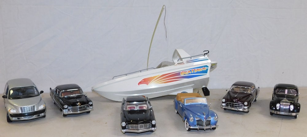Lot Remote Control Boat & Toy Cars (1 of 4)