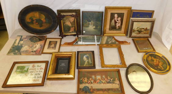 Lot Mirrors & Framed Prints: Lot Mirrors & Framed Prints. ALL DESCRIPTIONS AND ANY CONDITION STATEMENT GIVEN BY LANGSTON AUCTION GALLERY ARE STRICTLY OPINIONS AND LANGSTON'S SHALL HAVE NO RESPONSIBILITY FOR ERRORS OR OMISSIONS. T