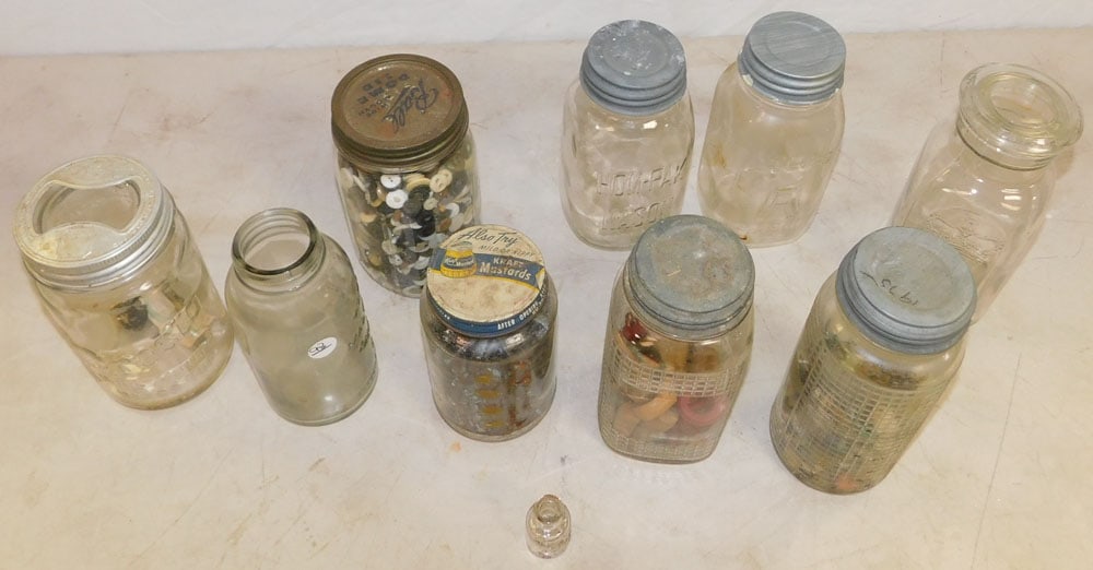 Lot Antique Canning Jars (1 of 3)