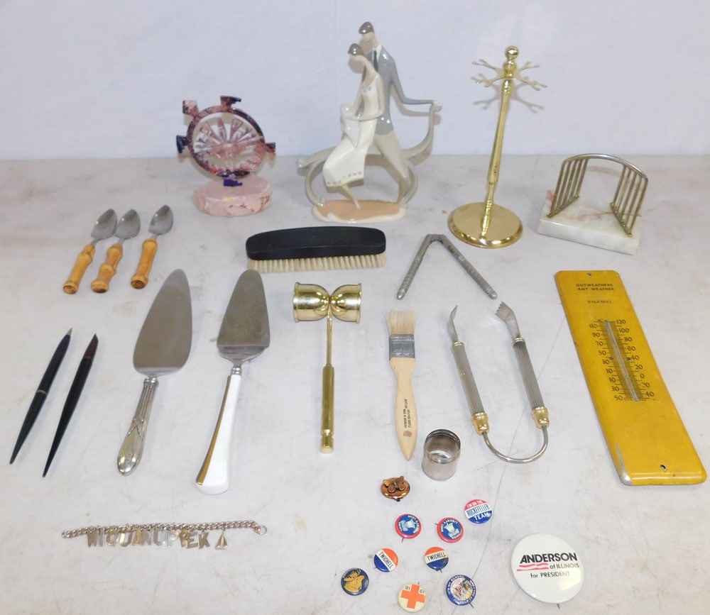 Lot Advertising Thermometer - Mid Century Figure - Misc. Housewares (1 of 5)