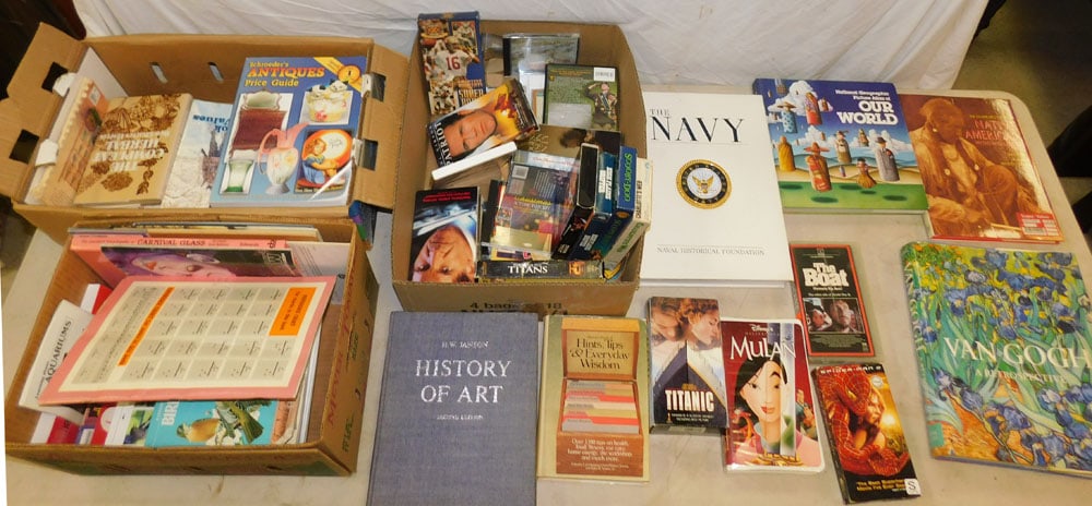 Lot Books & VHS Tapes (1 of 8)