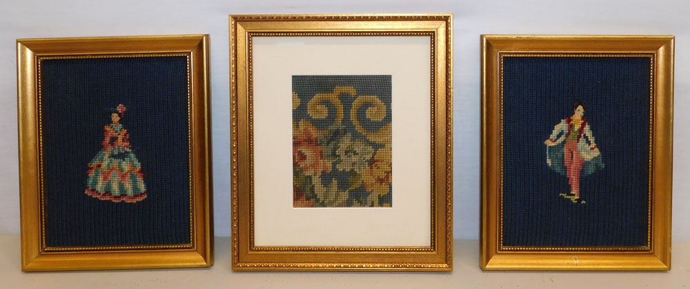 Three Framed Needleworks (1 of 8)