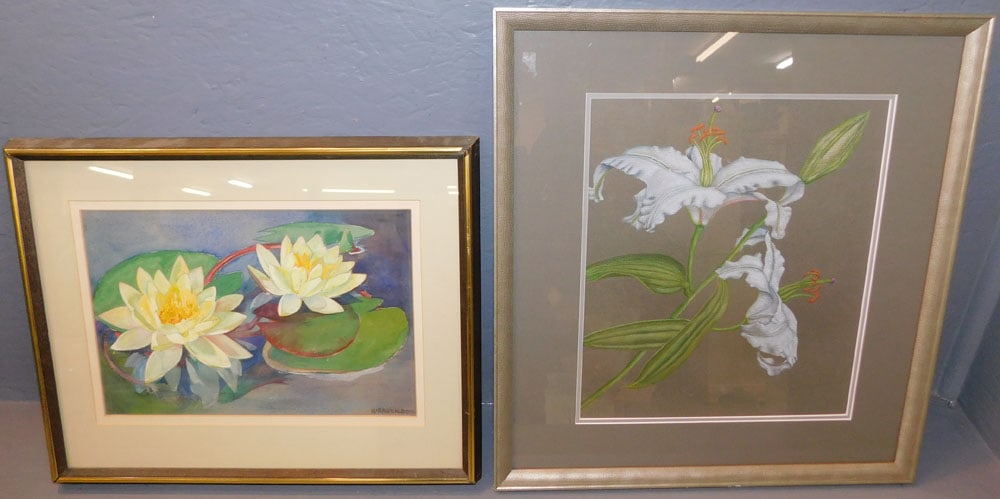 Two Framed Watercolors - Signed (1 of 3)