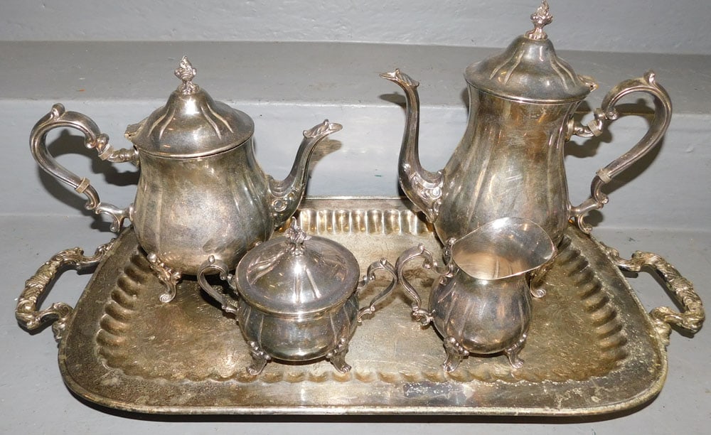 5 Pc Silver Plate Tea Set By Gorham (1 of 3)