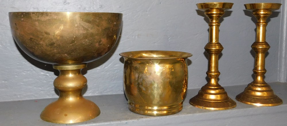 Lot Four Brass Items (1 of 5)