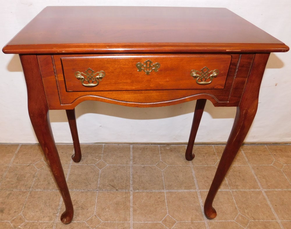 Cherry One Drawer Side Table (1 of 5)