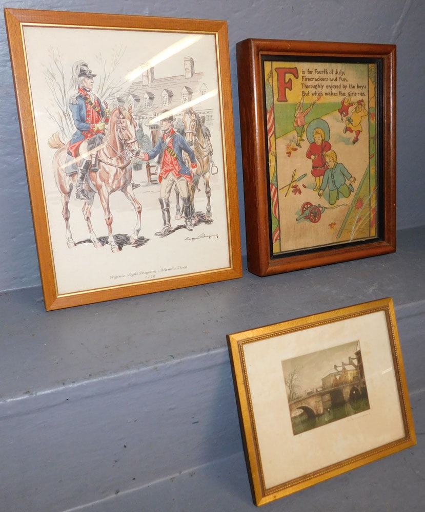 Framed Print On Fabric & Two Framed Prints (1 of 8)