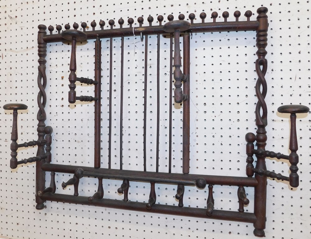 Victorian Oak Hanging Hat Rack (1 of 3)