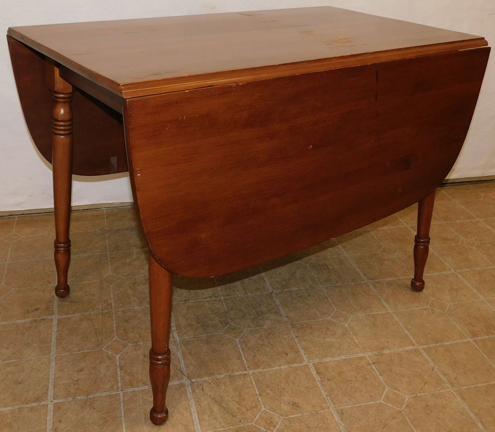 Cherry Drop Leaf Dining Table (1 of 3)