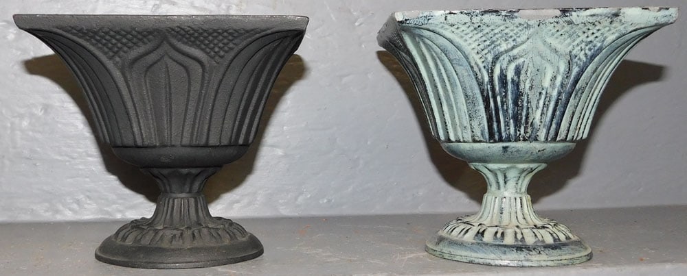 Two Cast Iron Miniature Urns (1 of 5)