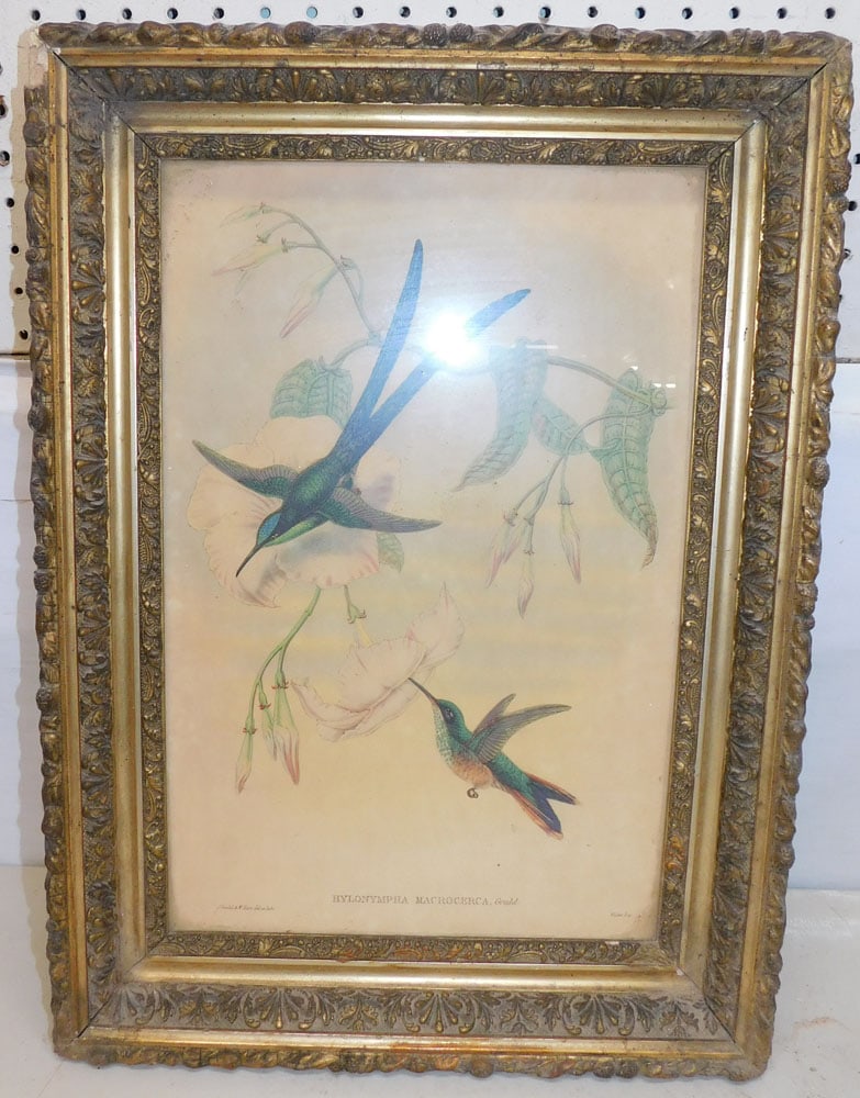 Antique Maple Framed Mirror (1 of 3)