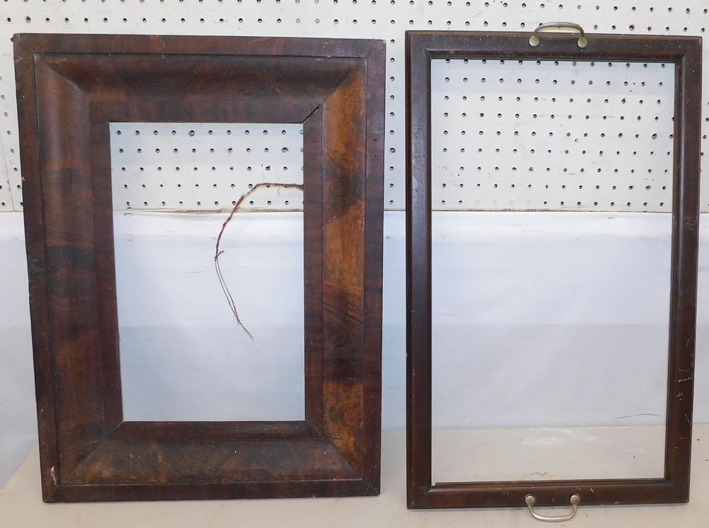 Antique Mahogany Ogee Frame & Mahogany Frame: Antique Mahogany Ogee Frame & Mahogany Frame. 19" X 25 1/4" ALL DESCRIPTIONS AND ANY CONDITION STATEMENT GIVEN BY LANGSTON AUCTION GALLERY ARE STRICTLY OPINIONS AND LANGSTON'S SHALL HAVE NO RESPONSIBI