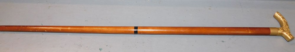 Brass Handle Walking Stick (1 of 2)