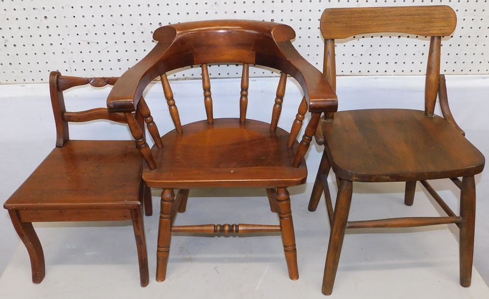 Three  Antique Childs Chairs (1 of 3)