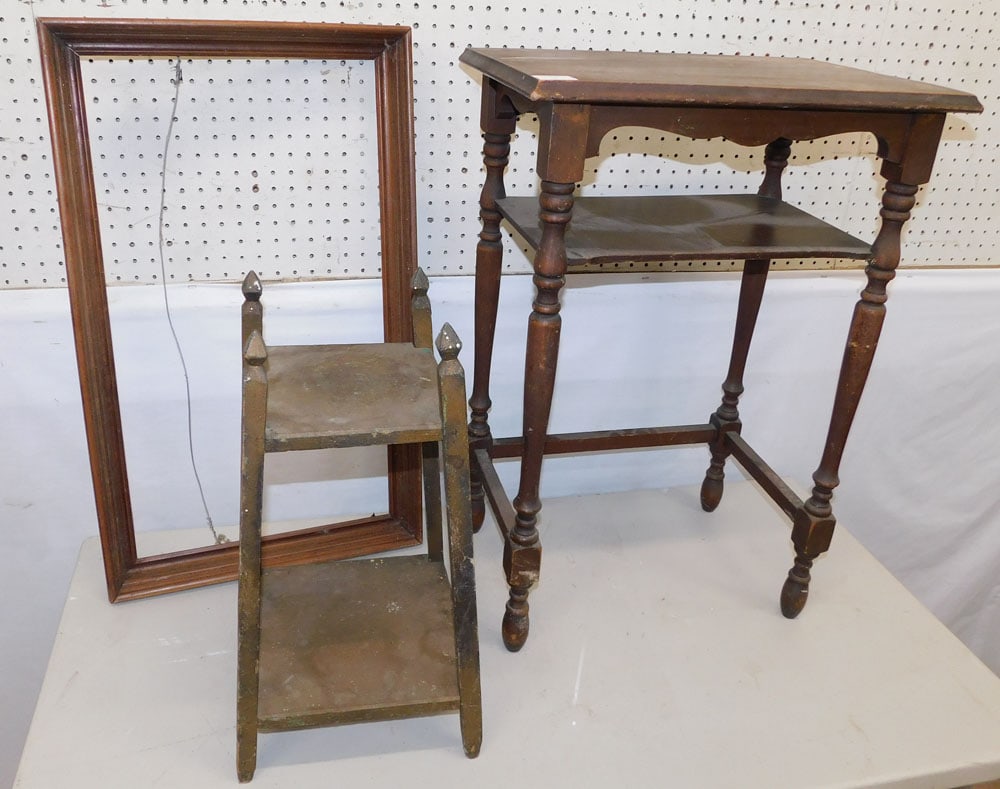 Two Stands & Walnut Frame (1 of 2)