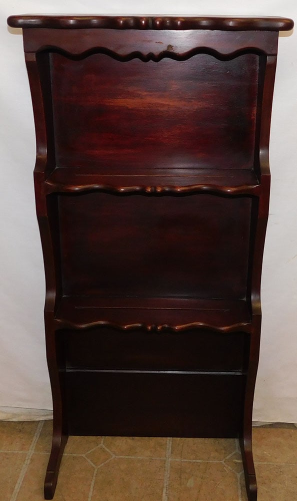 Mahogany Hanging Wall Shelf (1 of 7)