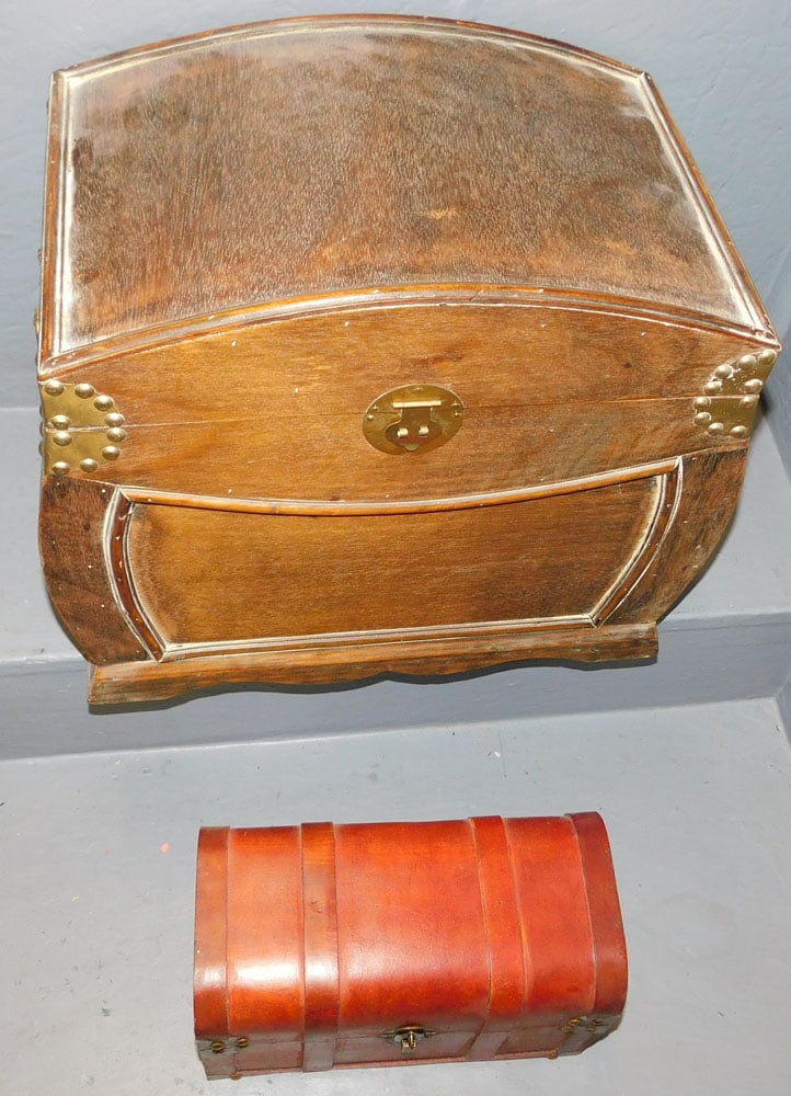 Two Painted Wood Boxes (1 of 3)