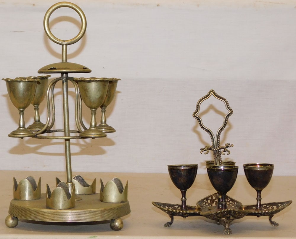 Two Silver Plate Egg Stands (1 of 8)