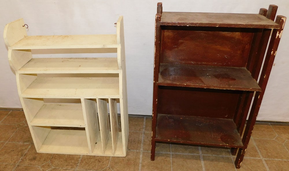 Two Painted Wood Shelves (1 of 2)