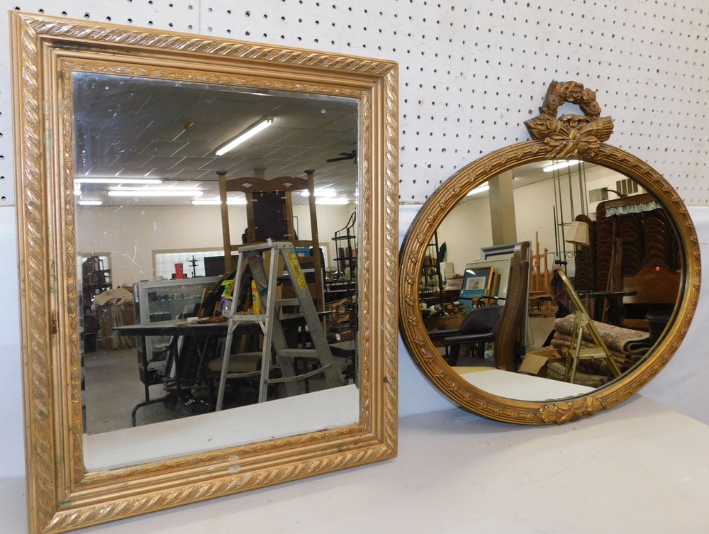 Two Gilt Framed Mirrors (1 of 5)