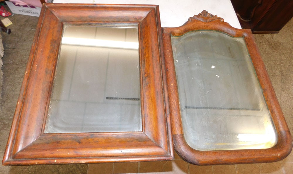 Two Antique Framed Mirrors (1 of 5)