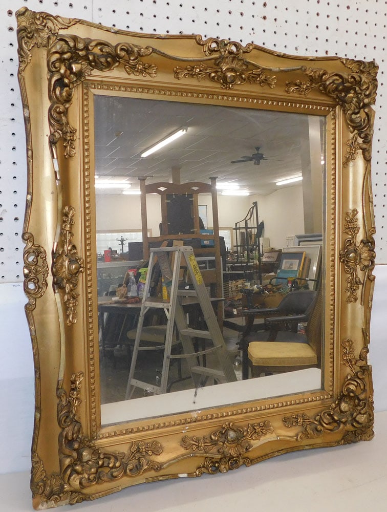 Antique Gilt Framed Mirror (1 of 7)