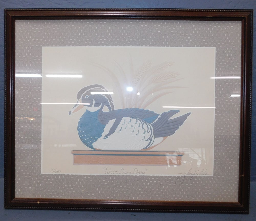 Framed Duck Print Pencil Signed & Numbered (1 of 5)