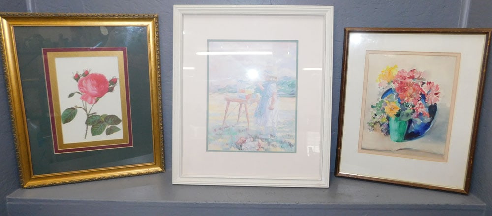 Two Framed Prints - Framed Watercolor (1 of 7)