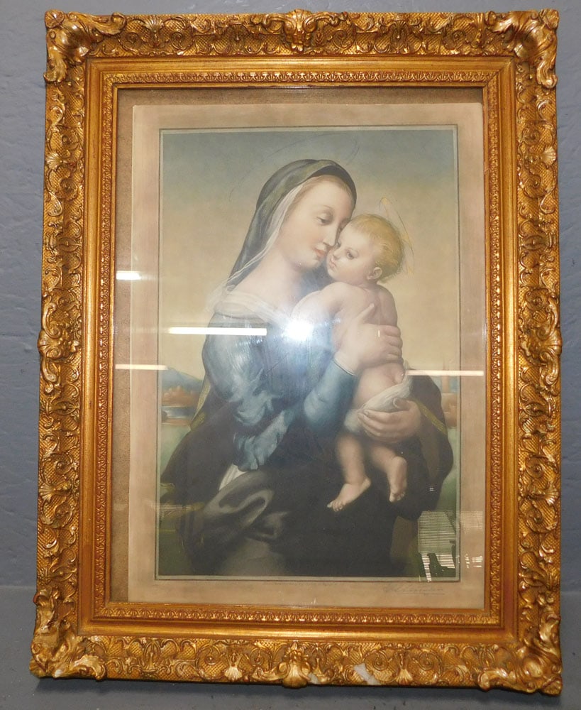 Framed Print  Madonna & Child In Ornate Frame (1 of 5)