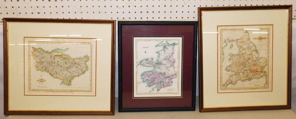 Three Framed Maps (1 of 7)