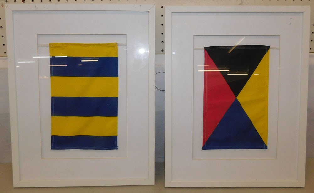 Two Framed  Flags (1 of 4)