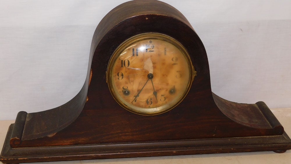 Antique Oak Mantle Clock By Ingraham (1 of 3)