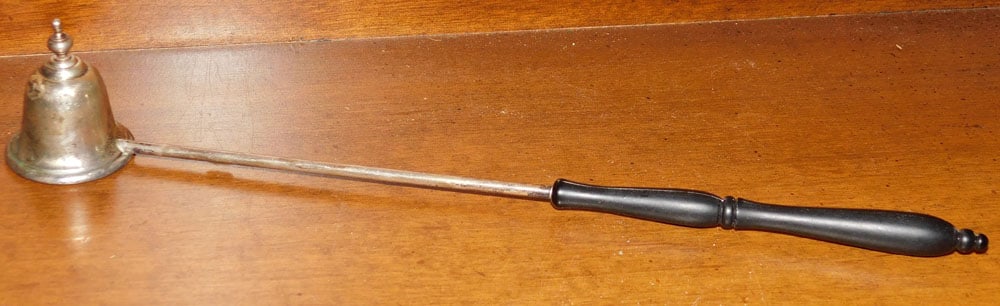 Gorham Sterling Candle Snuffer with Wood Handle (1 of 1)