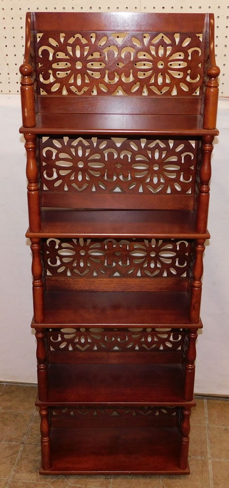 Mahogany Open Work Shelf (1 of 3)