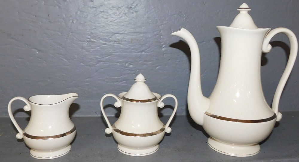 3 Piece Porcelain Tea Set by Pickard (1 of 3)