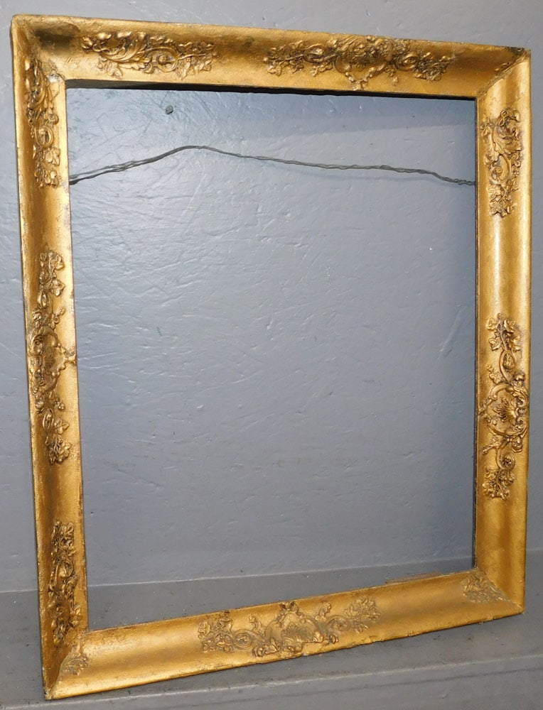 Antique Ornate Gilded Frame: Antique Ornate Gilded Frame. 23 3/4" x 28" ALL DESCRIPTIONS AND ANY CONDITION STATEMENT GIVEN BY LANGSTON AUCTION GALLERY ARE STRICTLY OPINIONS AND LANGSTON'S SHALL HAVE NO RESPONSIBILITY FOR ERRORS O