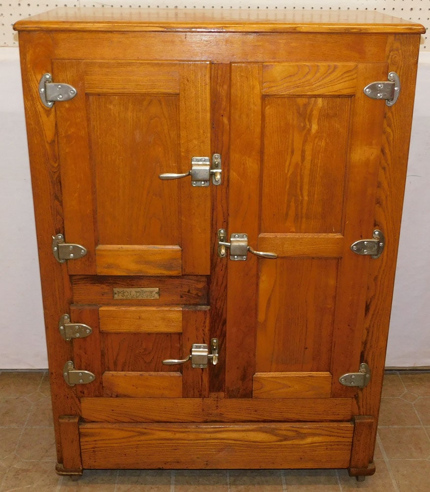 Antique American Oak Ice Box