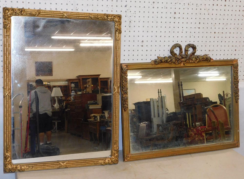 2 Ornate Gilded Frame Mirrors (1 of 8)