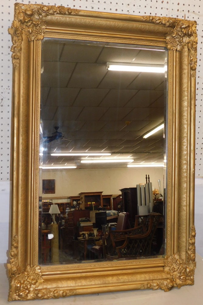 Antique Gilded Frame Mirror (1 of 4)