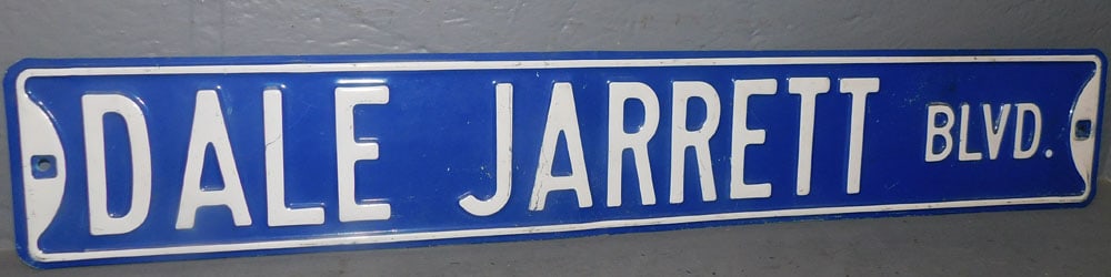 Painted Metal Dale Jarrett Blvd. Sign (1 of 2)
