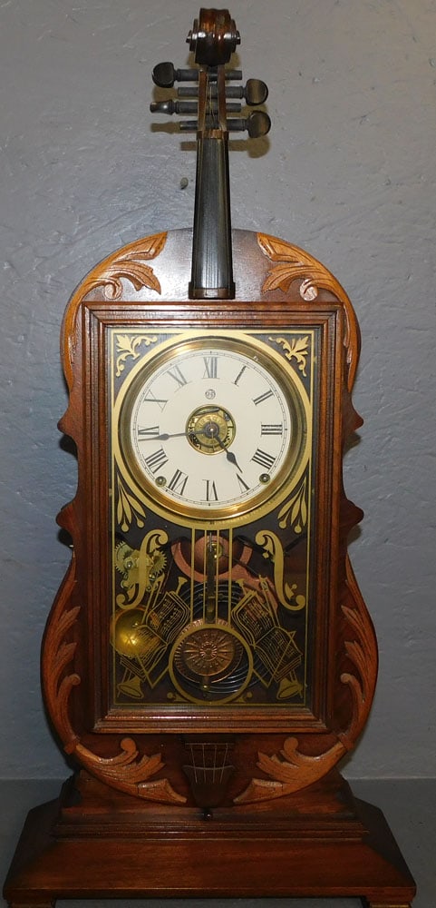 Seth Thomas Violin Walnut Clock (1 of 6)