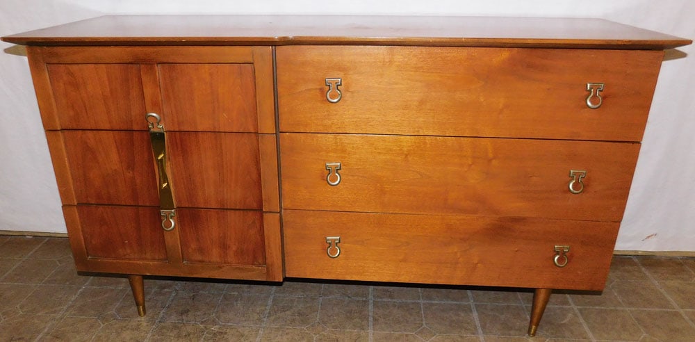 Mid Century Modern Walnut Six Drawer Credenza By Basic-Witz (1 of 7)