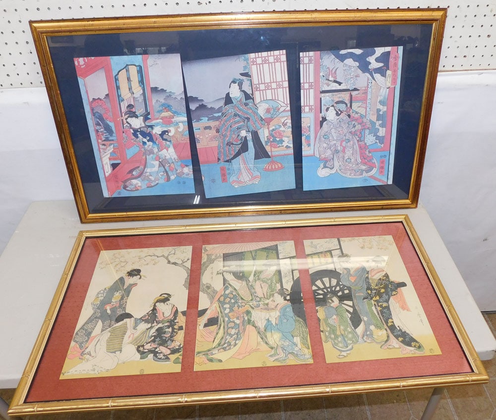 Two Oriental Framed Prints (1 of 4)