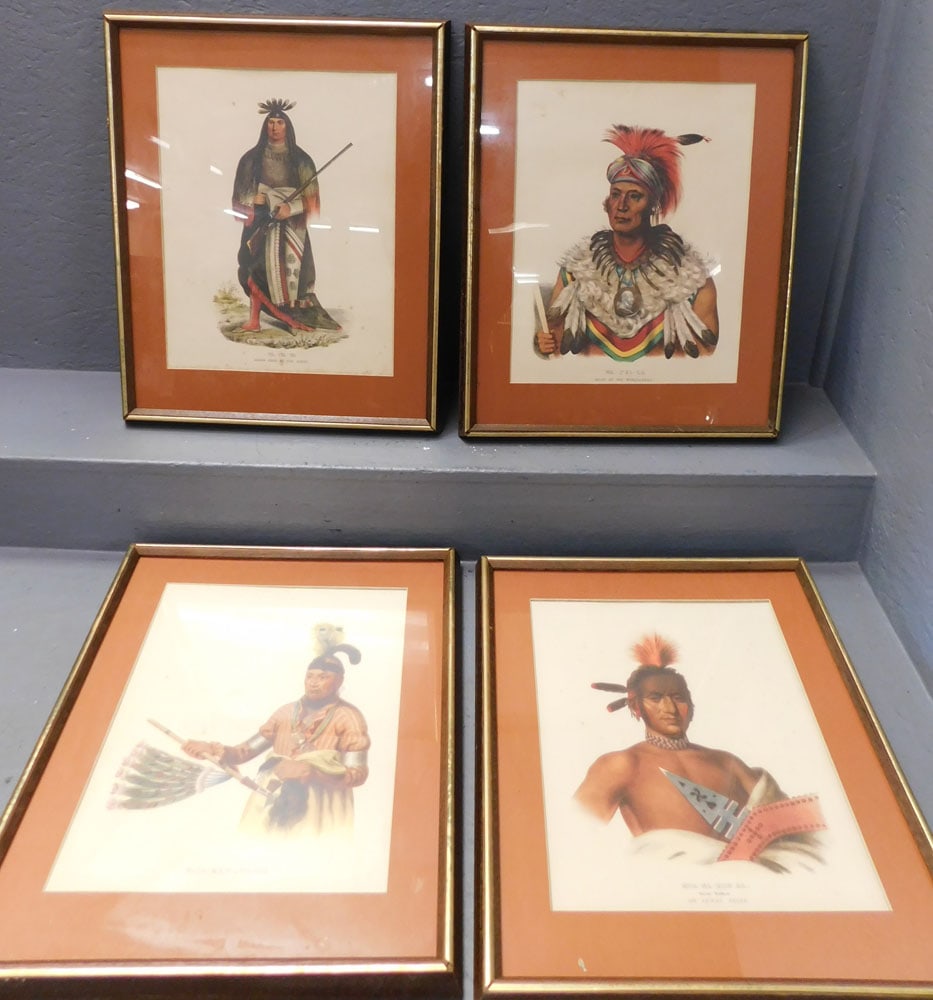 4 Native American Framed Prints (1 of 5)