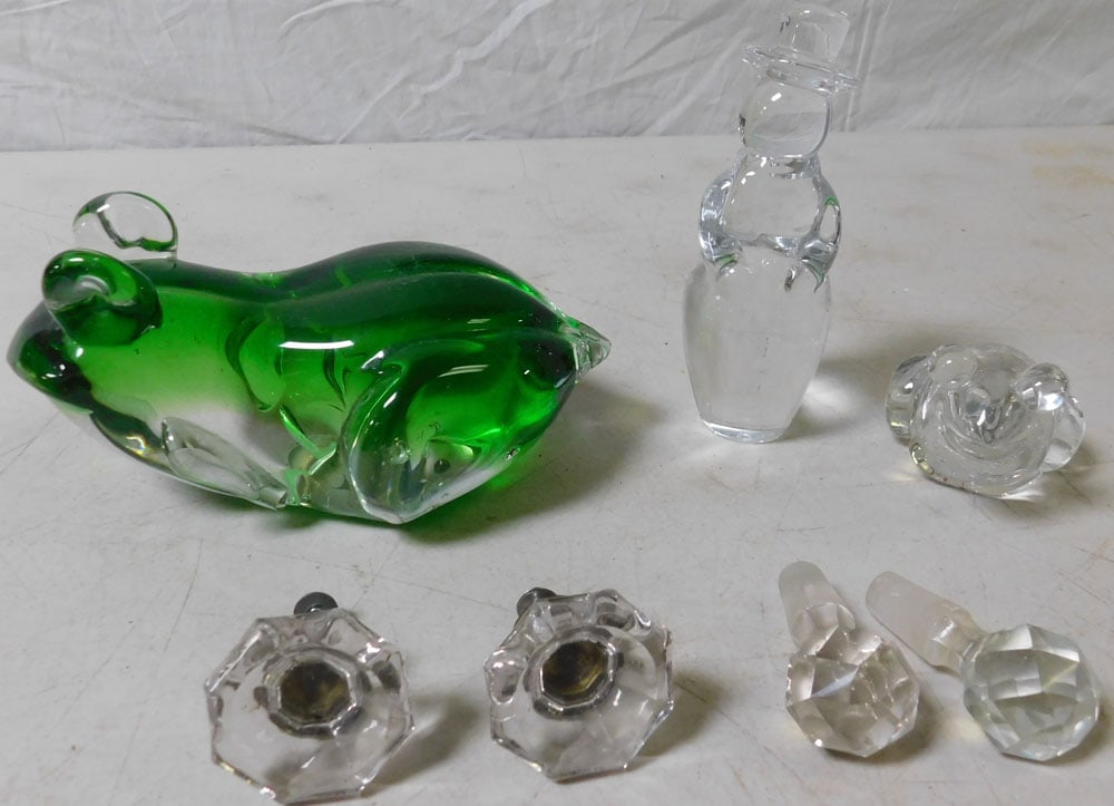 Lot of Glass Paperweights & Items (1 of 3)
