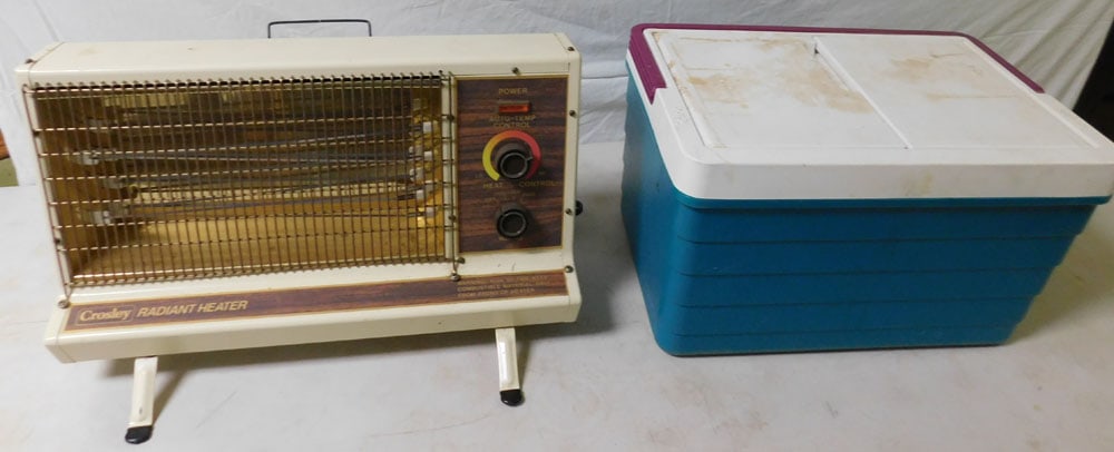 Vintage Heater & Cooler: Vintage Heater & Cooler. "ALL DESCRIPTIONS AND ANY CONDITION STATEMENT GIVEN BY LANGSTON AUCTION GALLERY ARE STRICTLY OPINIONS AND LANGSTON'S SHALL HAVE NO RESPONSIBILITY FOR ERRORS OR OMISSIONS. THE 