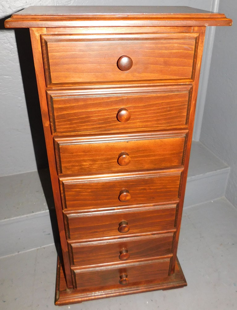 Pine Seven Drawer Diminutive Chest (1 of 5)
